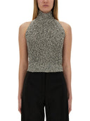 Alysi Sequined Tricot Top