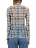 Jw Anderson Semi Transparent Top With All Over Logo