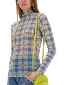 Jw Anderson Semi Transparent Top With All Over Logo