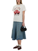 Ganni "cereza" camiseta