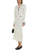 Habitrait viscose en tricot midi robe