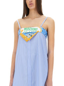Moschino jeans patchwork bomuld kjole