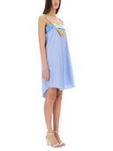 Moschino jeans patchwork bomuld kjole