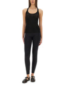 Off White Viscose Top With Logo