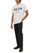 Msgm T-shirt i Cotone