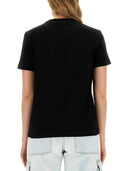 Camiseta con micrologotipo Msgm