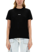 Camiseta con micrologotipo Msgm