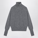 Victoria Beckham Grey Wool Turtleneck Sweater