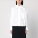 Victoria Beckham White Poplin Long Sleeved Shirt