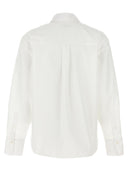 Victoria Beckham Cropped Shirt With Logo Embroidery
