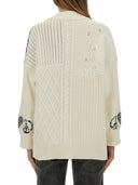 Moschino Jeans Cotton Knit Cardigan