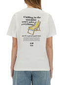 Moschino Jeans T -shirt med tryk
