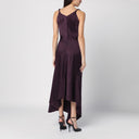 Victoria Beckham Vestido midi de color columna asimétrica