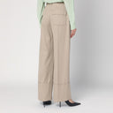 Victoria Beckham large pantalon de couleur mandarin en laine