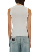 Moschino jeans strik top med Inlay Logo