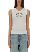 Moschino jeans strik top med Inlay Logo