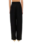Nina Ricci pantaloni "gamba larga" con piega