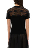 Nina Ricci top med blonderindsats