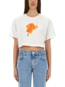 Moschino Jeans Eiscreme geschnittenes T -Shirt