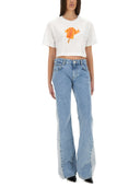 Moschino Jeans Eiscreme geschnittenes T -Shirt