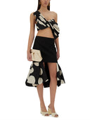 Nina Ricci Midi nederdel med dobbelt ruffles