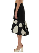 Nina Ricci Midi nederdel med dobbelt ruffles