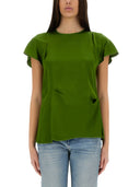 Victoria Beckham top con pieghe