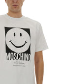 T-shirt imprimé de logo Moschino