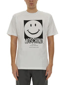 T-shirt imprimé de logo Moschino