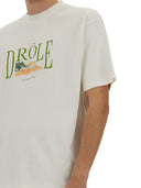 Drôle De Monsieur Tennis Court Print T Shirt