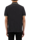 Fred Perry Cotton Pique Polo -Hemd mit Doppelstreifen
