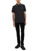 Fred Perry Cotton Pique Polo -Hemd mit Doppelstreifen