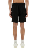 Lacoste Cotton Fleece Cargo Shorts