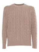 Kangra Cashmere Girocollo Trecce E Coste