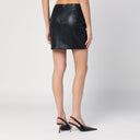 Rotate Birger Christensen Black Mini Skirt With Drape