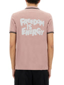 Comme des Garcons camisa polo "libertad"