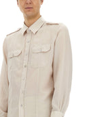 Tom Ford Baumwoll- und Seiden -Militärhemd