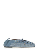 Ganni Lace Up Ballerina
