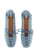 Ganni Lace Up Ballerina