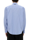 Msgm Striped Cotton Shirt
