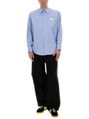 Msgm Striped Cotton Shirt