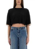 Rabanne Knit Crop T Shirt