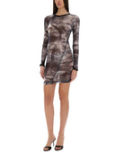Helmut Lang "Scribble Twisted" jurk