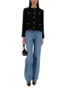 Dolce & Gabbana Single Breasted Tweed Bouclé Short Jacket