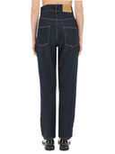 Moschino "Laurel Crown Patch" Pantalon en jean