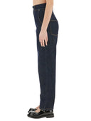 Moschino "Laurel Crown Patch" Pantalon en jean