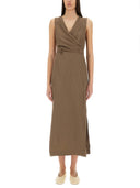 Vestido de "efecto envolvente" de Brunello Cucinelli