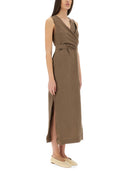 Vestido de "efecto envolvente" de Brunello Cucinelli