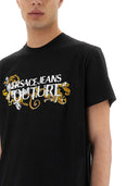 Versace Jeans Couture Baroque Outline Logo T Shirt