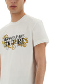 Versace Jeans Couture Baroque Outline Logo T Shirt